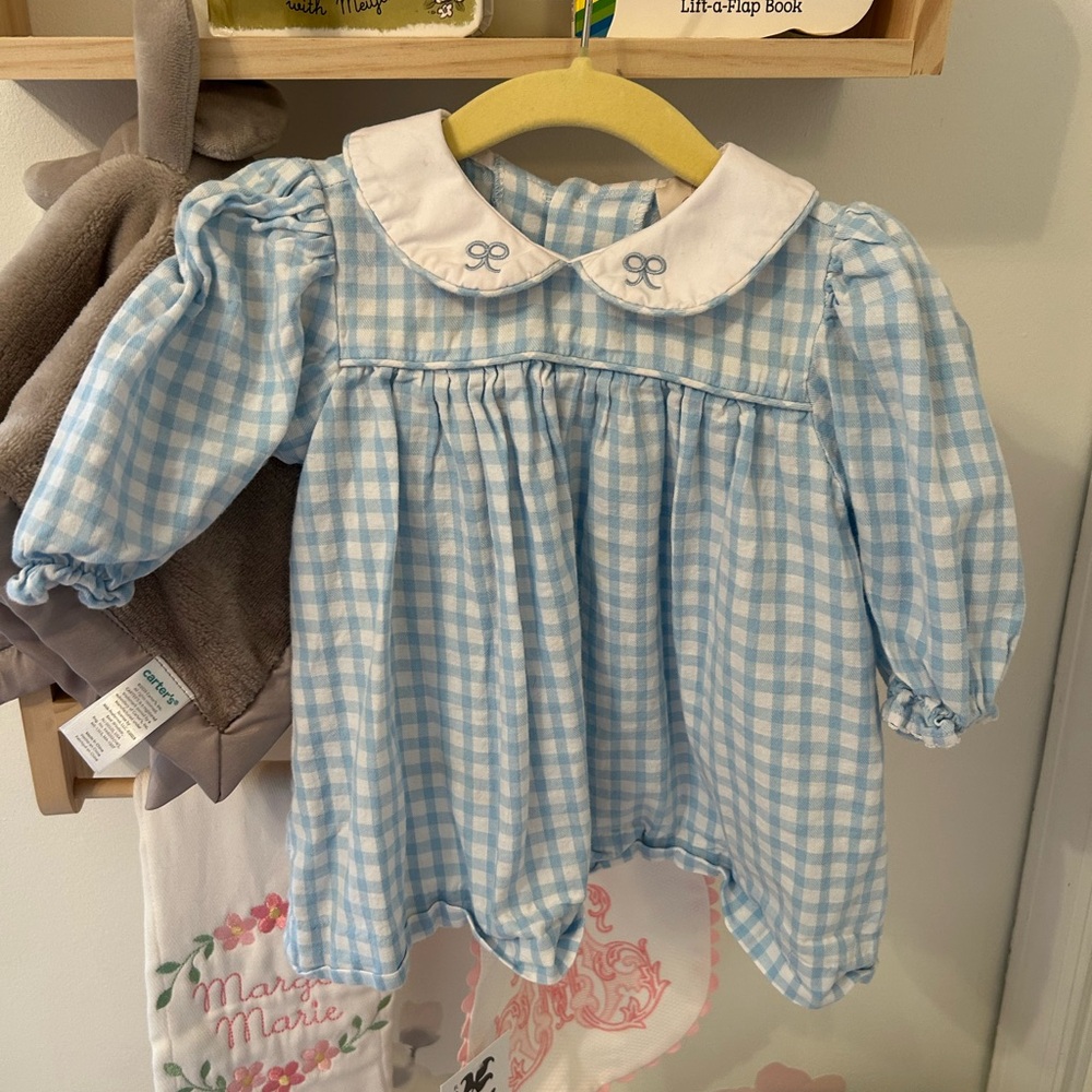 The Beaufort Bonnet Company Blue Gingham Dress